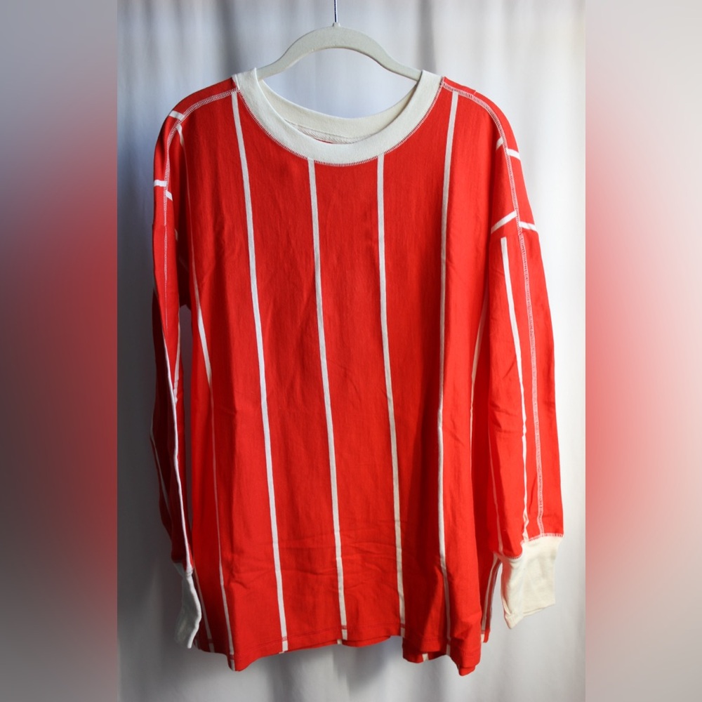 FP Movement, Home Game Stripe Layer Top, Red Combo, Size: XS. NWT.